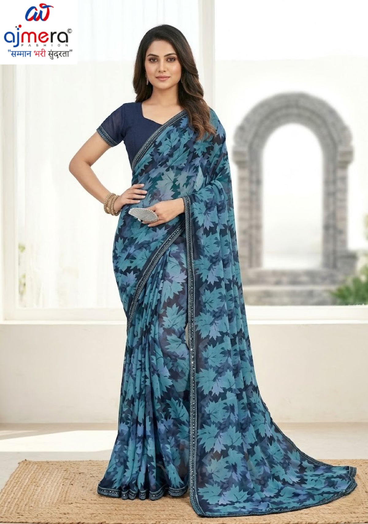 Contemporary Printed Saree with Blouse Piece for Premium Wear  | RDD-MANVI