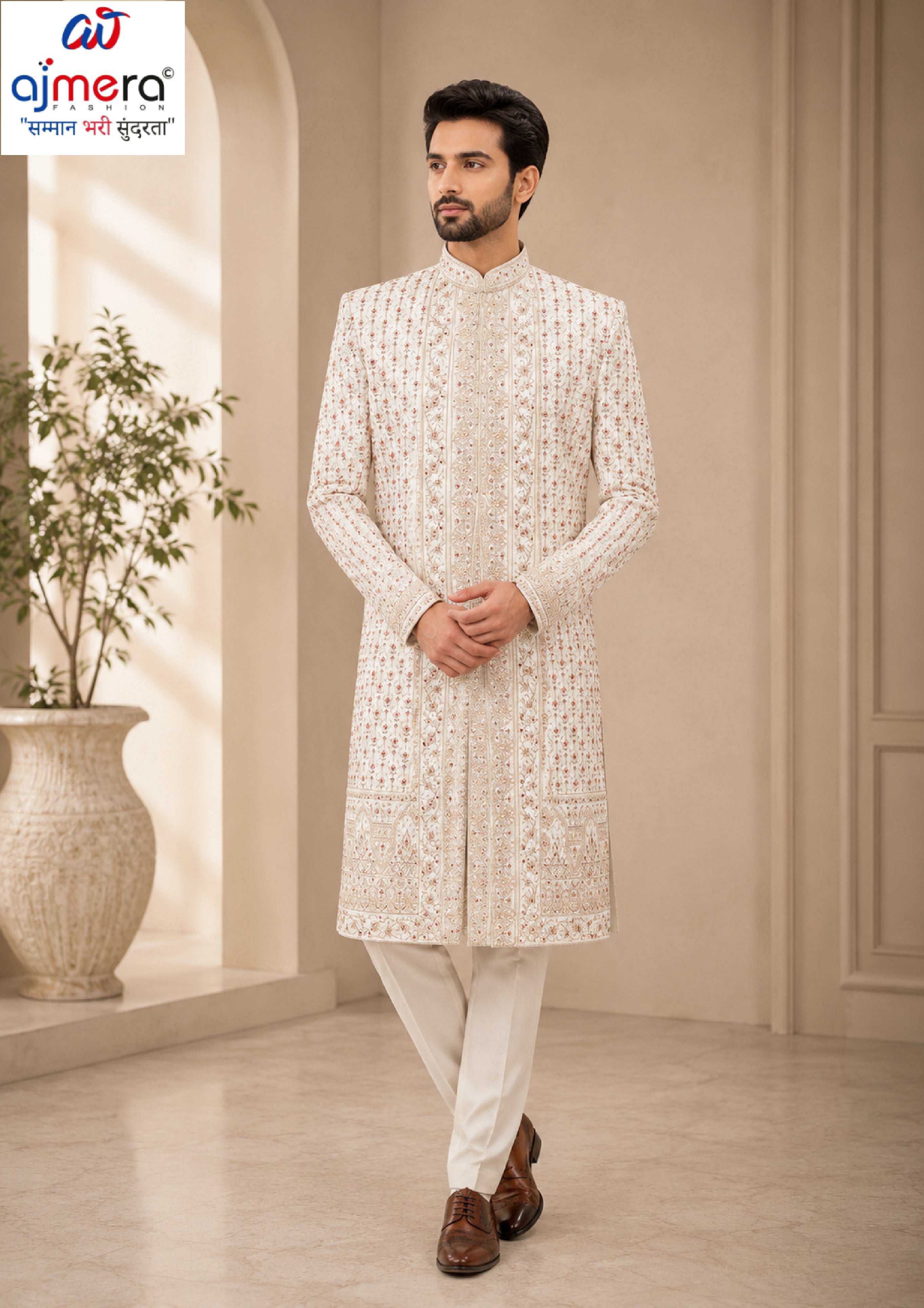 Mens Sherwani Supplier for Distributors | SNA-MSW11064