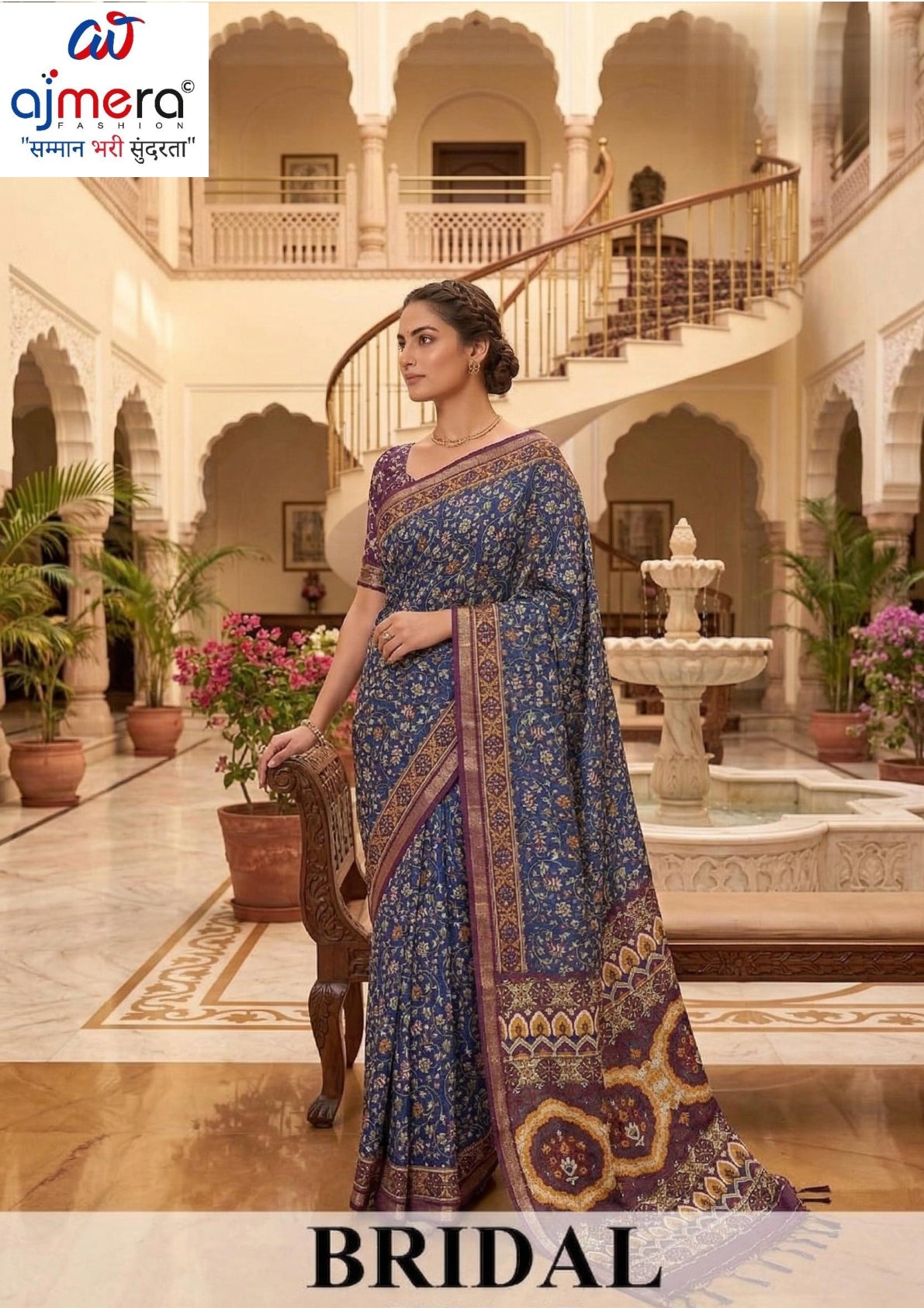 Trendy Printed Saree with Blouse Piece for Women’s Ethnic Wardrobe  | RMF-BRIDAL VOL-7