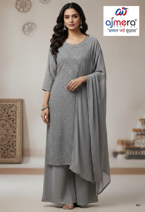 Wholesale Gown Supplier Designer Georgette Gown for Women | RKA-1014