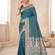 Luxury Jacquard Silk Saree with Blouse Piece for Wedding & Party Wear | TUL-MALBARI SILK VOL-41