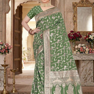 Designer Elegance Jacquard Silk Saree With Blouse Piece | TUL-MATWALI MAYA SILK