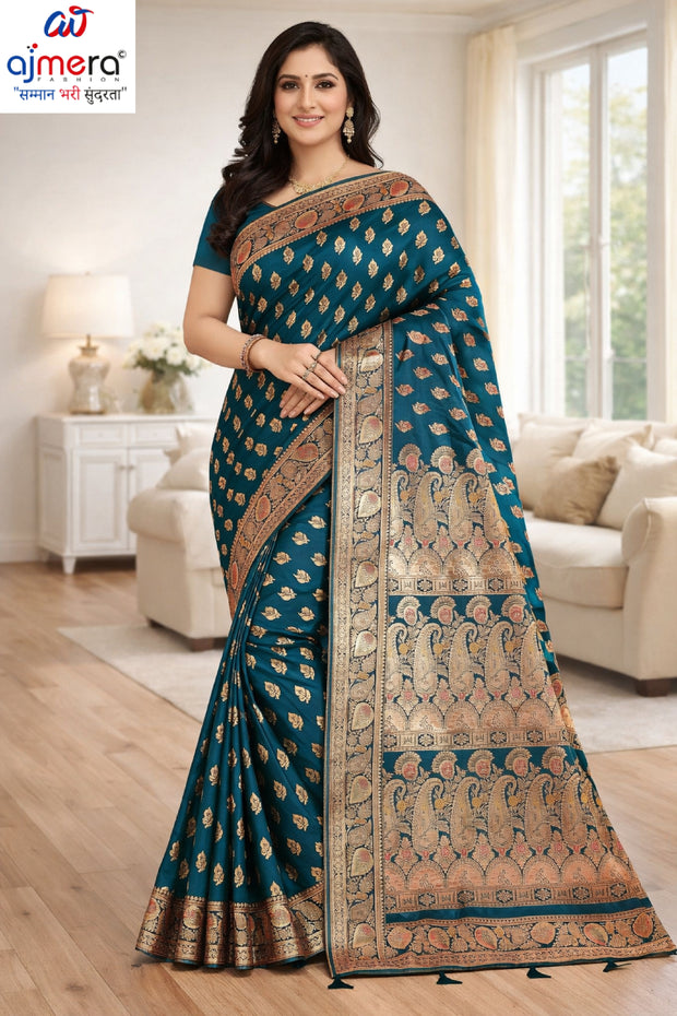 Artisan Craft Jacquard Silk Saree With Blouse Piece | TUL-CLEAR SILK VOL-15