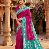 Classic Jacquard Silk Saree with Blouse Piece for Elegant Traditional Look | DOF-BEAGAUM BEAUTY-1