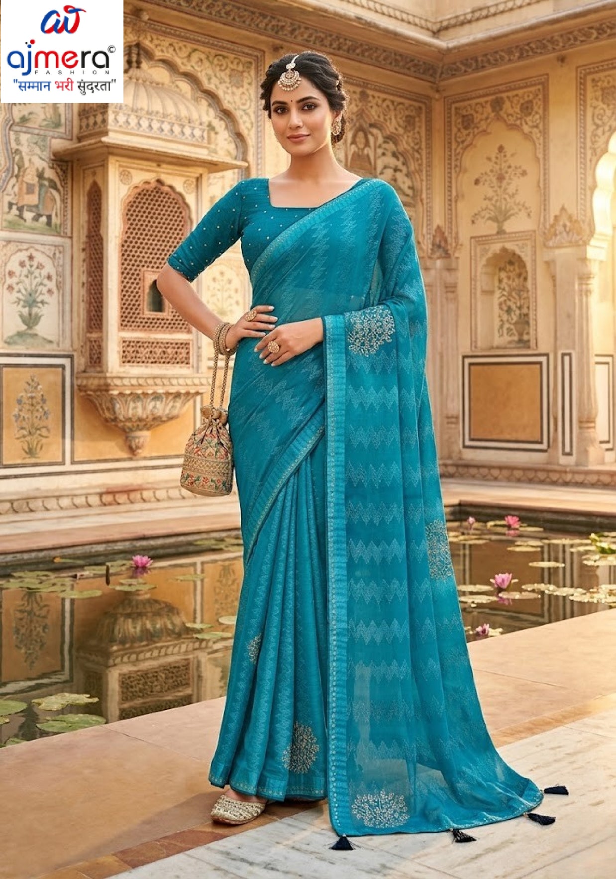 Stylish Printed Saree with Blouse Piece for Traditional Celebrations  | RDD-TANVI