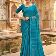 Stylish Printed Saree with Blouse Piece for Traditional Celebrations  | RDD-TANVI