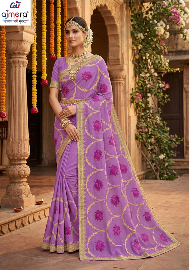 Chiffon Crepe Dyed Matching Saree with Blouse Piece for Premium Ethnic and Traditional Wear | PHL-AZADI-2