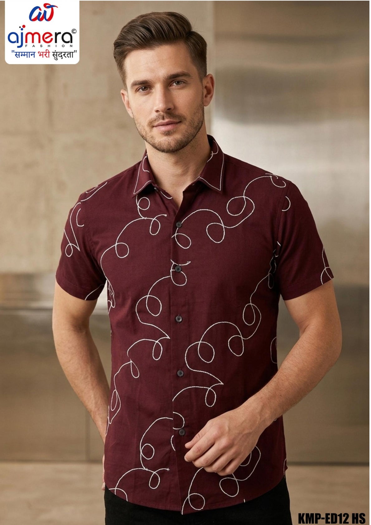 Mens Shirt Supplier India for Bulk Orders | KMP-ED12 HS