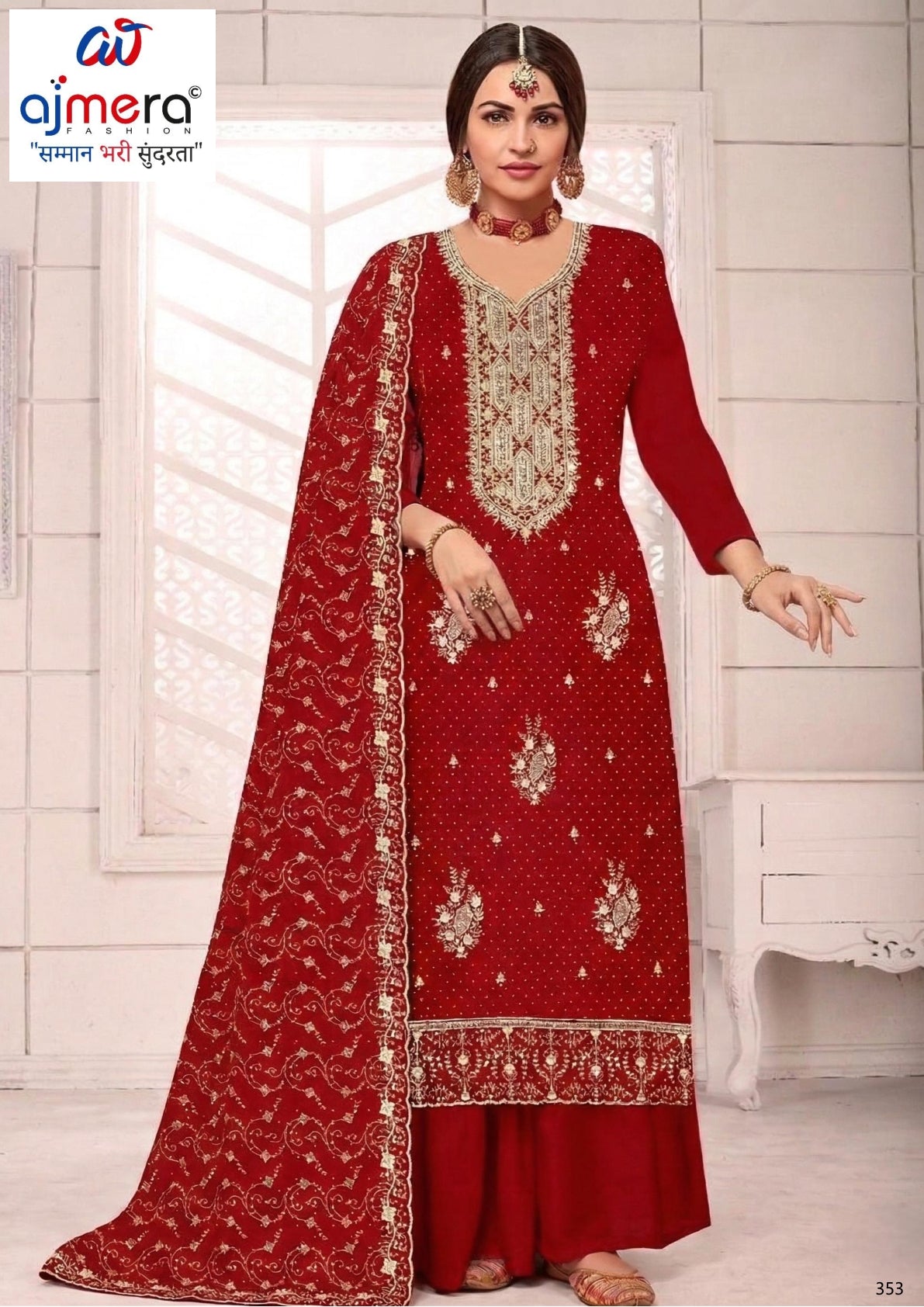 Premium Jam Silk Unstitched Suit Set | SAB-SAPOOR
