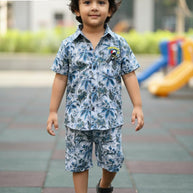 Printed Cotton Kids Shirt Wholesale in Surat | VNA-N322