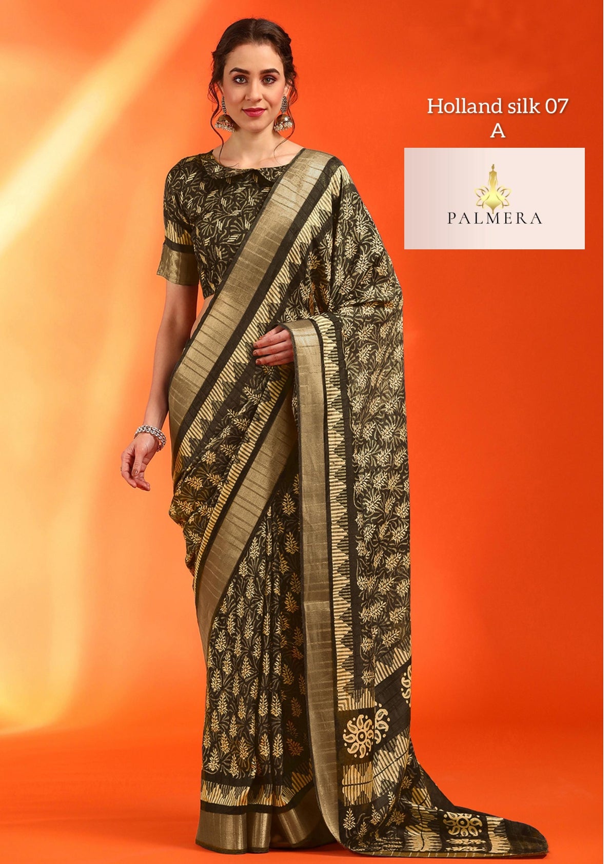 Holland Silk Kota Silk Saree with Blouse for Premium Ethnic and Traditional Wear | ALL-HOLLAND SILK-07