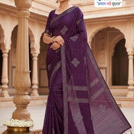 Dyed Matching Saree Supplier with Blouse Piece for Premium Ethnic and Traditional Wear | RAL-SONALI