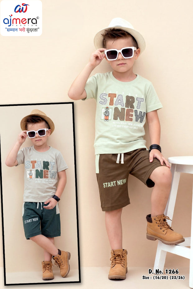 Wholesale Kids T-Shirt & Pant Set | RMC-1266-22X26
