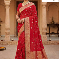 Fancy Handwork Saree with Blouse Piece for Premium Ethnic and Traditional Wear | SXS-1795