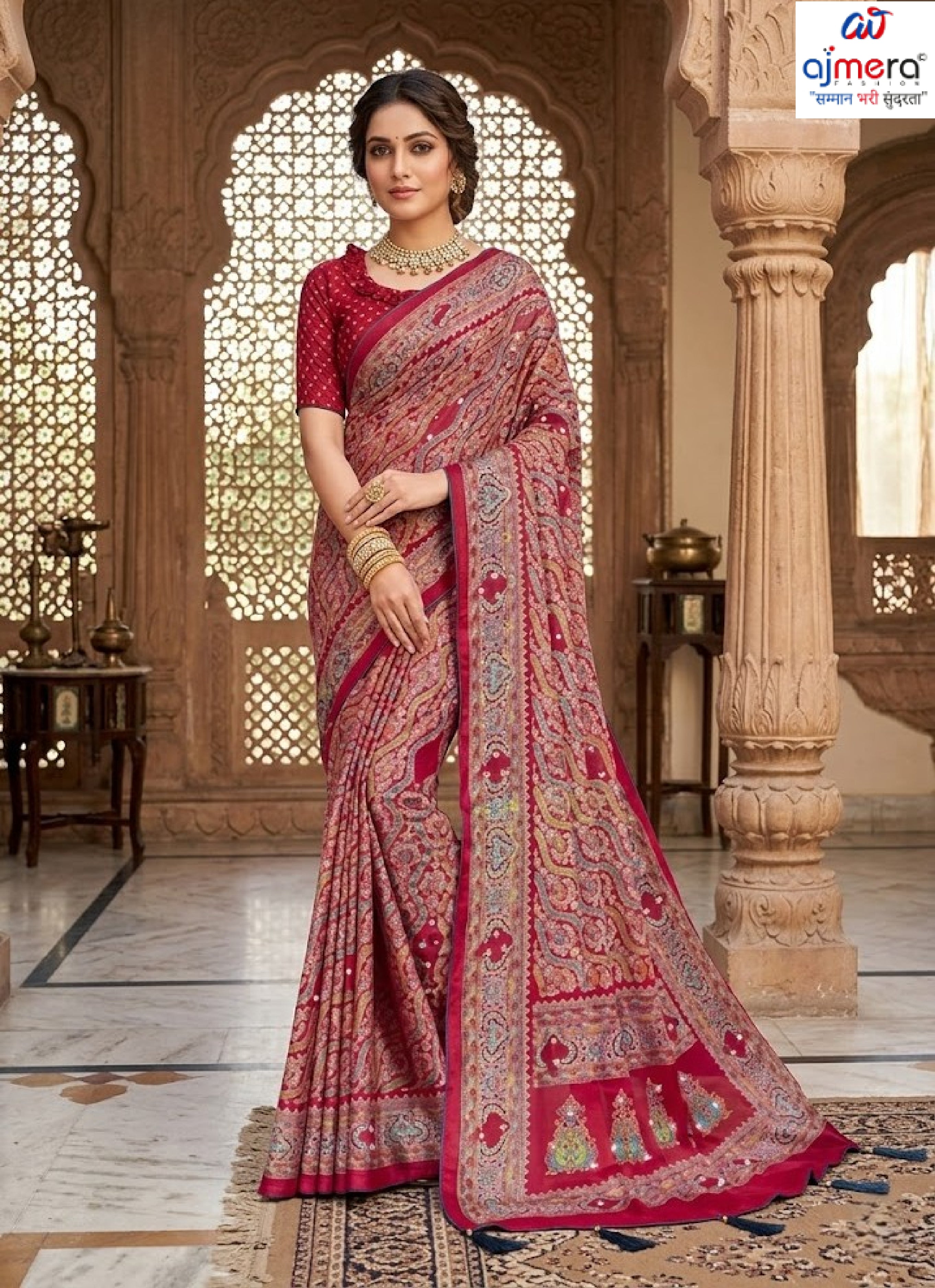 Contemporary Printed Saree with Blouse Piece for Premium Wear | RDD-MRUNALI VOL-2