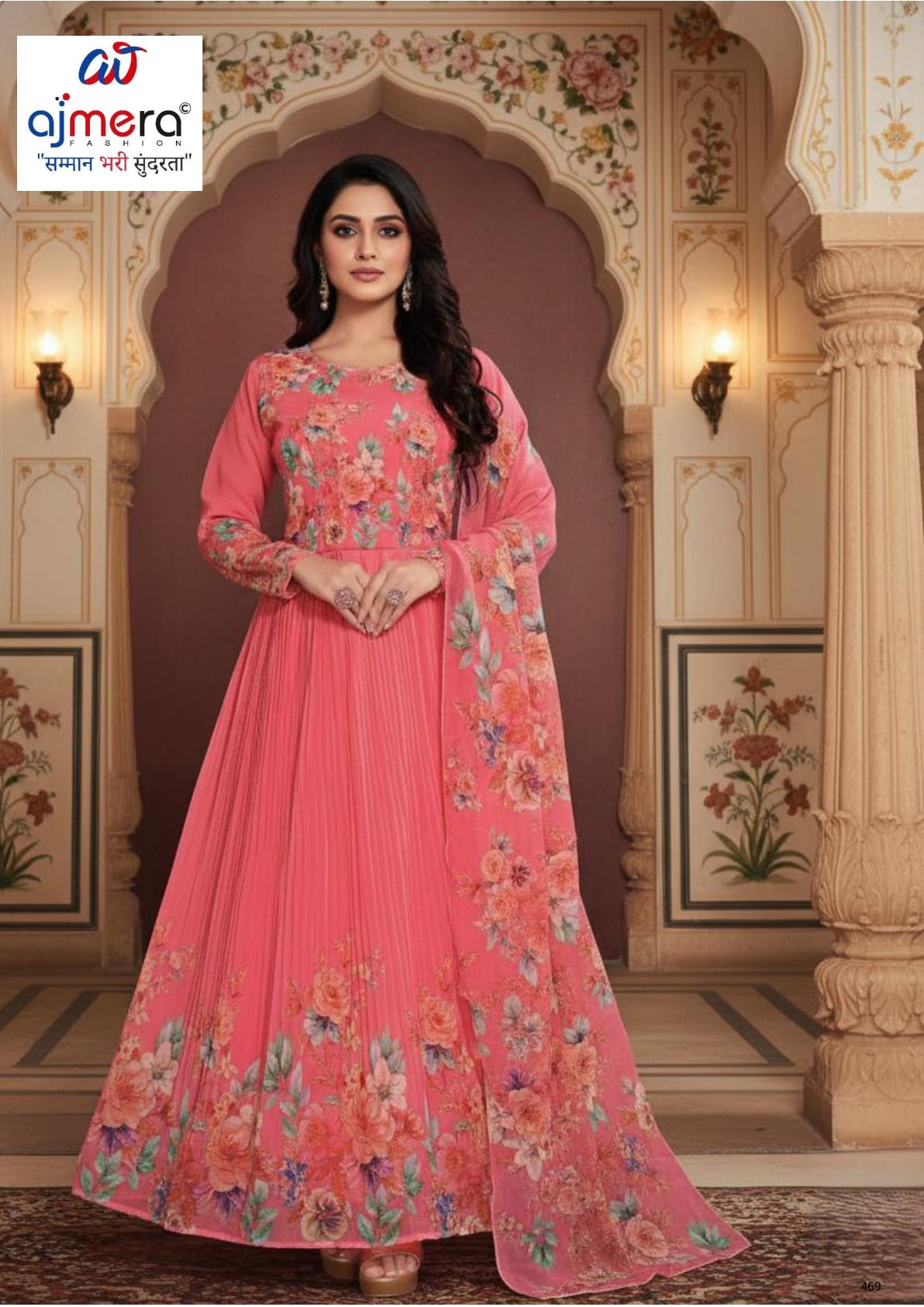 Elegant Georgette Designer Party Wear Gown for Women | KTX-133