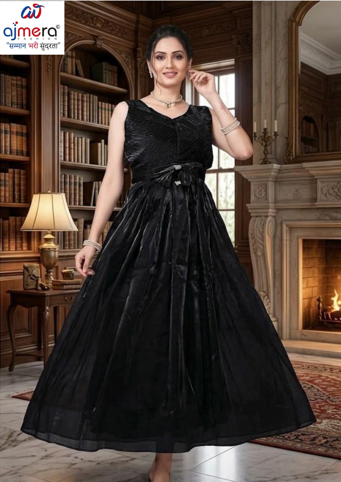 Elegant Designer Jimichu Party Wear Gown for Women | PSN-MANNAT-01