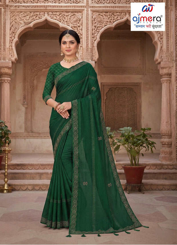 Silk Dyed Matching Saree with Blouse Piece for Premium Ethnic and Traditional Wear | TIK-DAWAT
