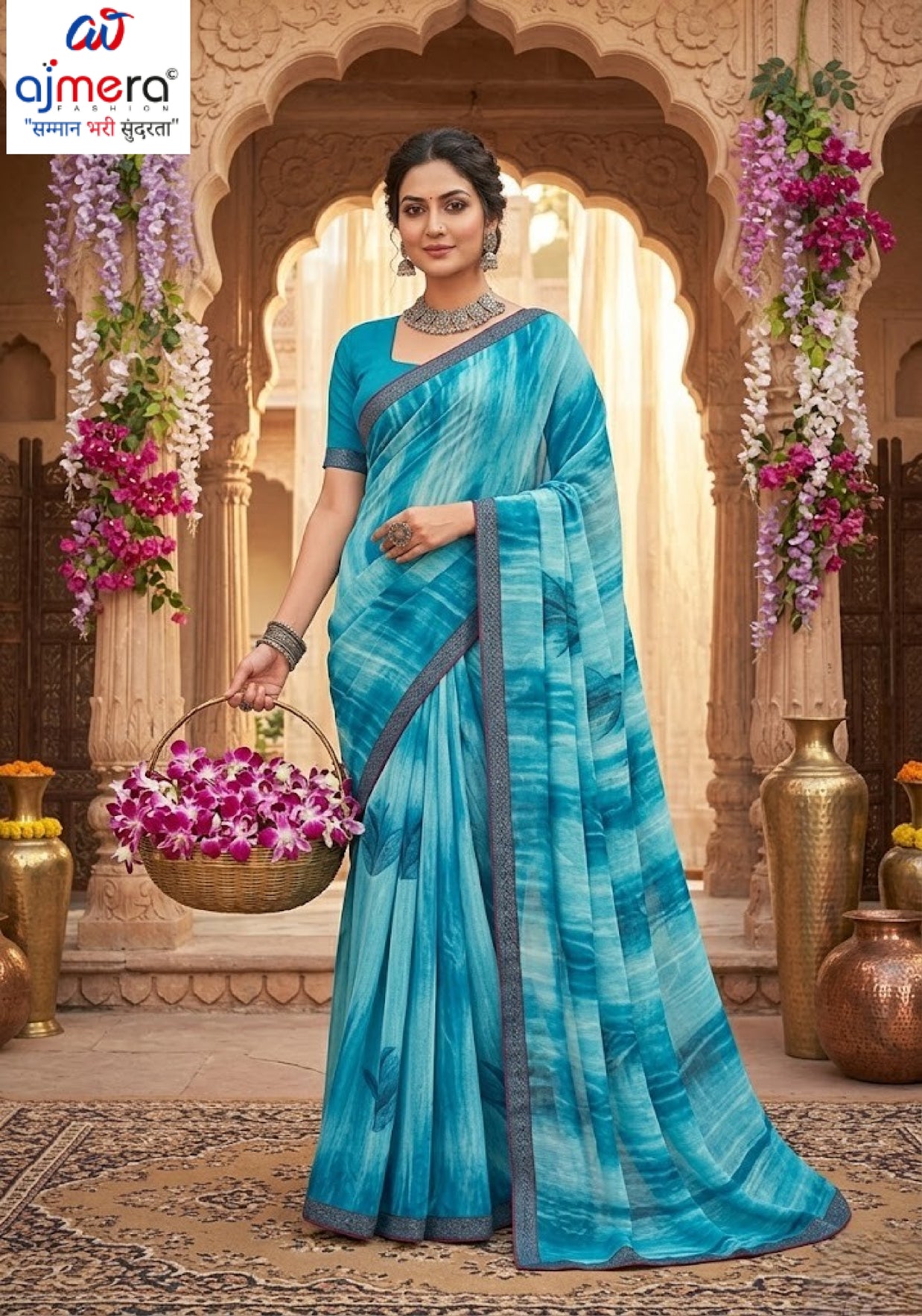 Stylish Printed Saree with Blouse Piece for Traditional Celebrations | PRM-MALDEEP
