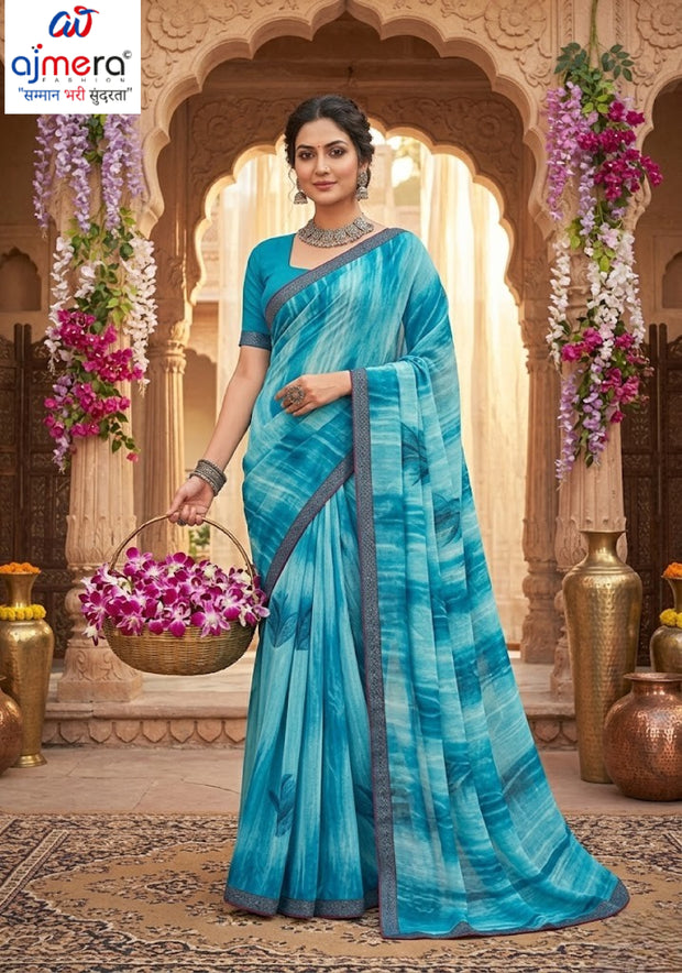 Stylish Printed Saree with Blouse Piece for Traditional Celebrations | PRM-MALDEEP