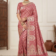 Fine Weave Jacquard Silk Saree With Blouse Piece | RIK-JOGMAYA