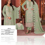 Designer Premium Pakistani Suit Set for Women | FPJ-4191