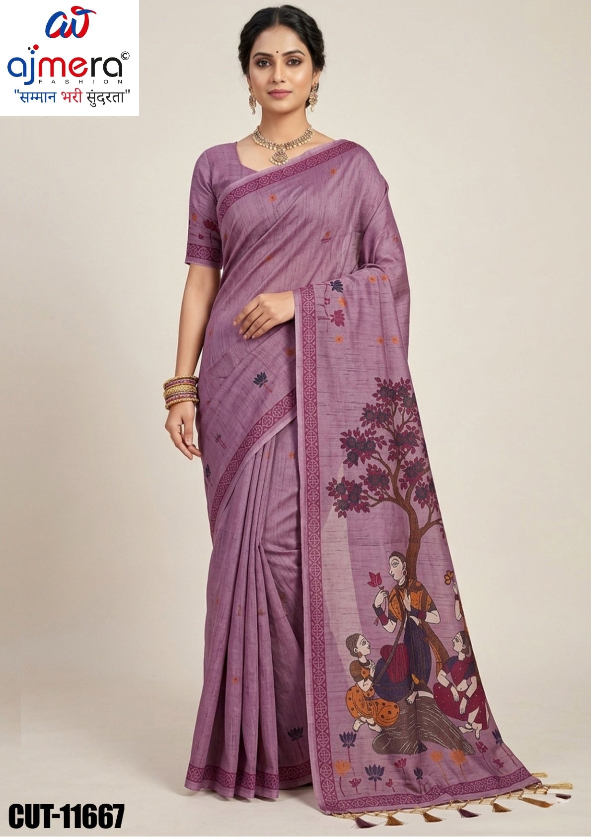 Fashionable Jacquard Silk Saree with Blouse Piece for Special Events | CUT-11667