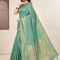 Graceful Jacquard Silk Saree without Blouse for Timeless Ethnic Fashion | TUL-AMRIT UTSAV COTTON
