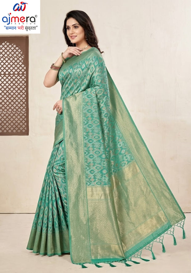 Graceful Jacquard Silk Saree without Blouse for Timeless Ethnic Fashion | TUL-AMRIT UTSAV COTTON