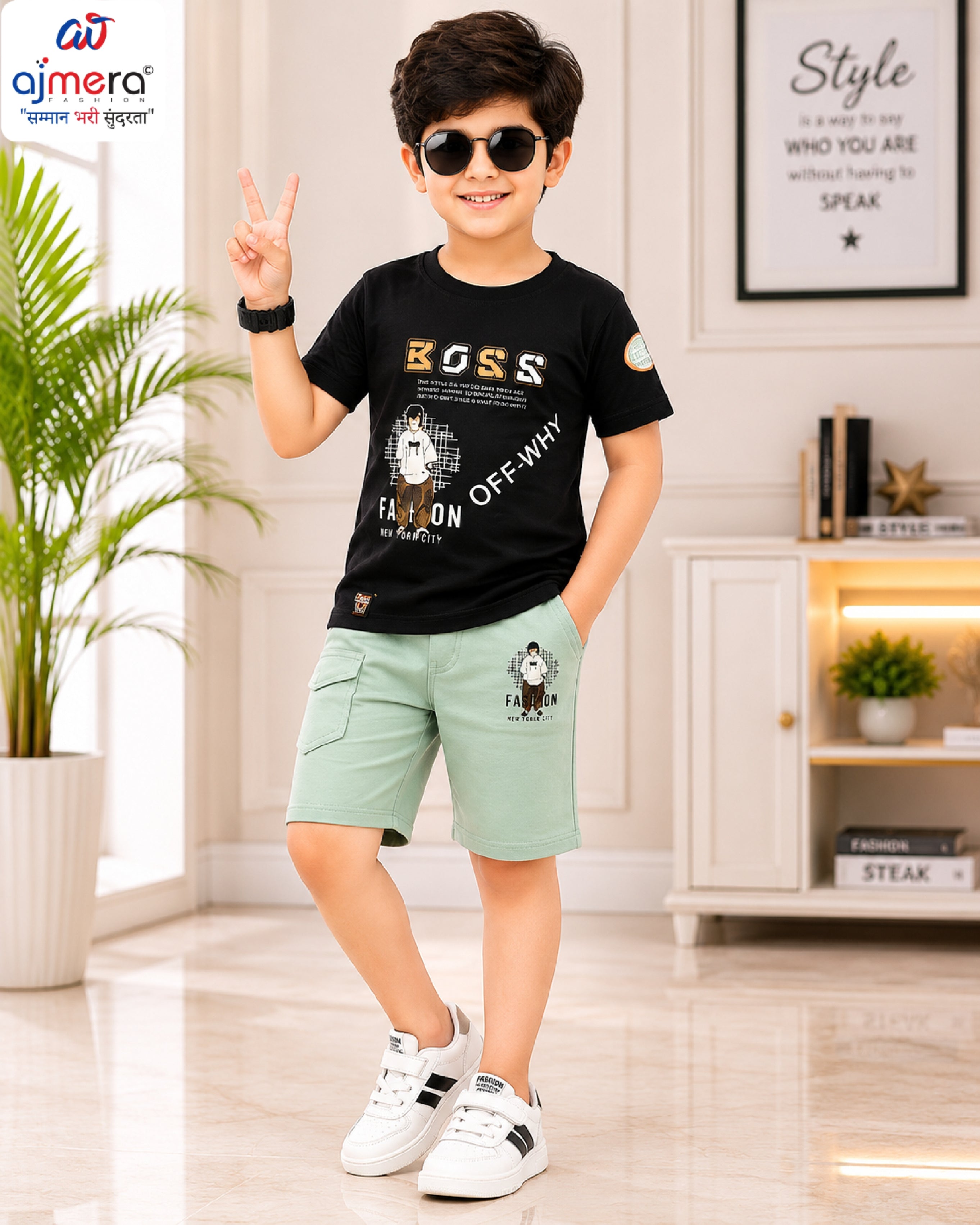 Kids T-Shirt & Pant Set Wholesale in Surat | BCN-9310