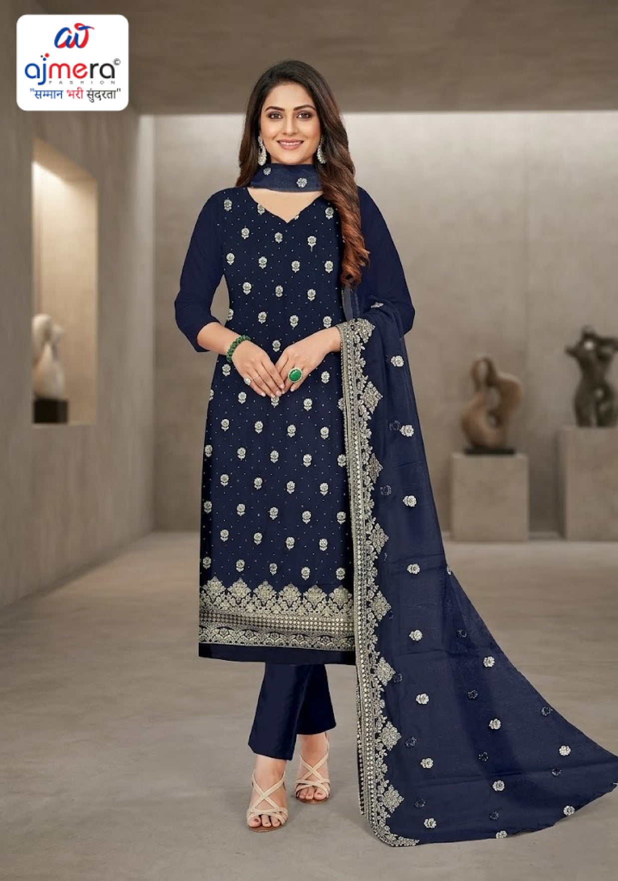 Elegant Georgette Unstitched Suit Material | LEO-6079