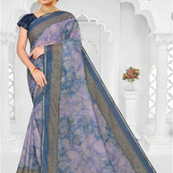 Classic Printed Saree with Blouse Piece for Timeless Traditional Style  | SNR-IMAGE