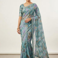 Weightless Print Loose Saree with Blouse for Premium Ethnic and Traditional Wear | BMS-MAGIC BOX