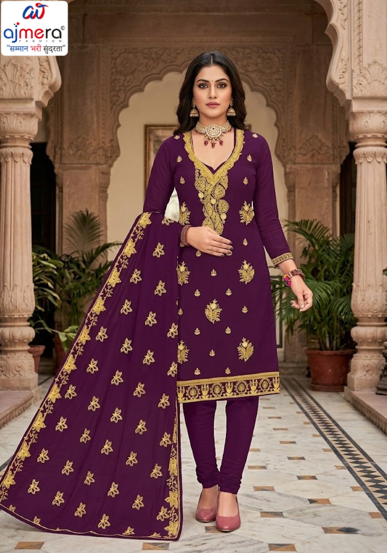Wholesale Unstitched Suit Set for Retailers | RPY-RIVER SPACE-4