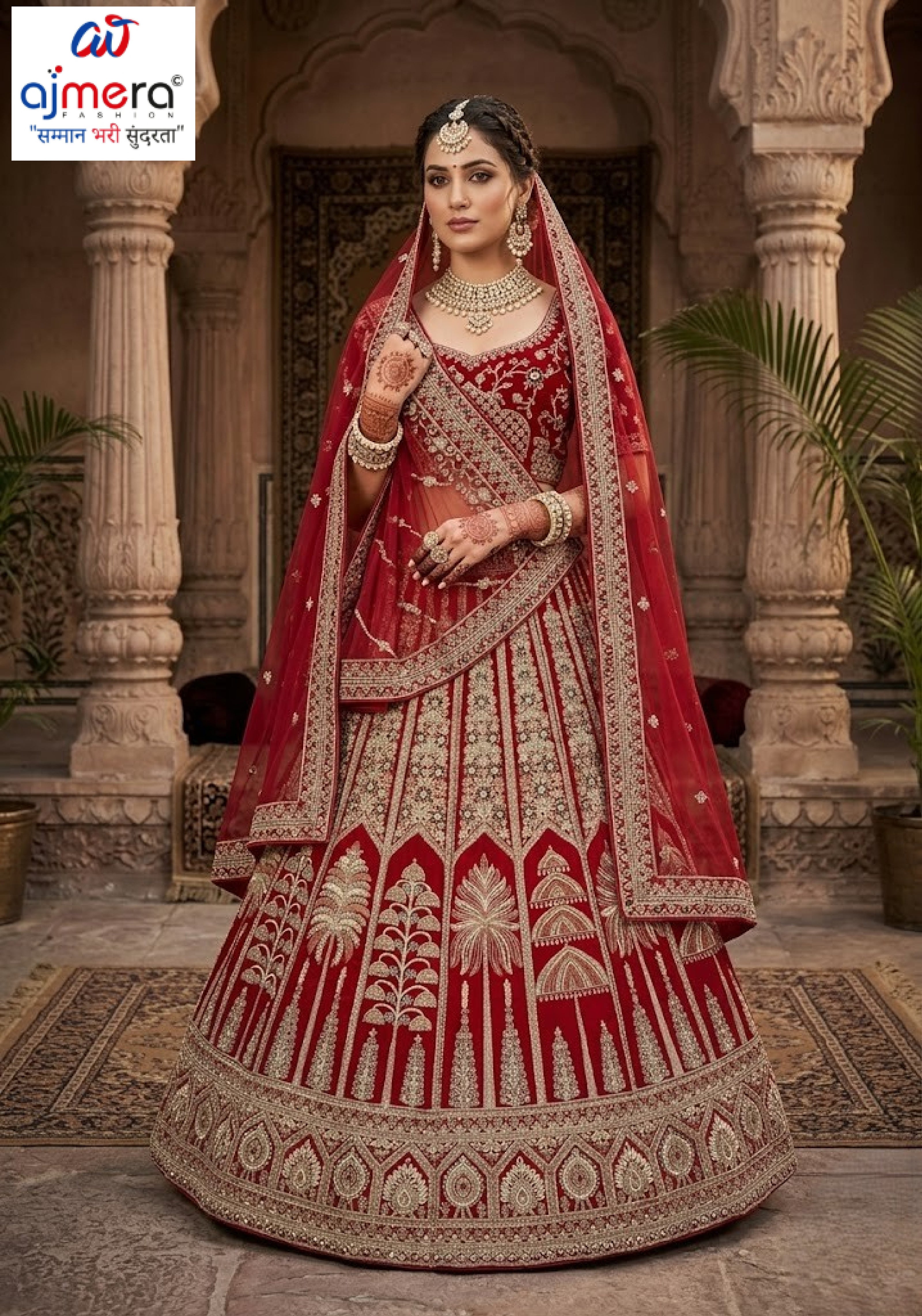 Best Silk Embroidery lehenga Manufacturer in India | VCE-IM-16