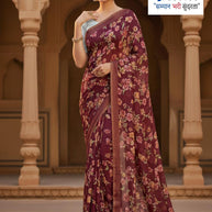 Fashionable Printed Saree without Blouse for Festive Collection | TD-MAYURI-A