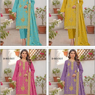 Premium Designer Unstitched Suit Set | YF-LEELA-3