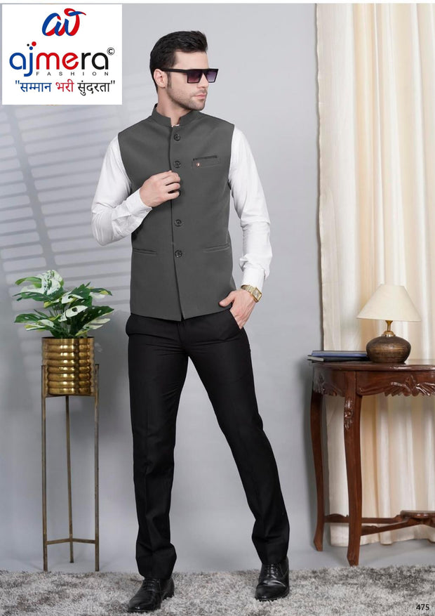 Designer Men's Waist Coat for Men | SNA-MWC11527
