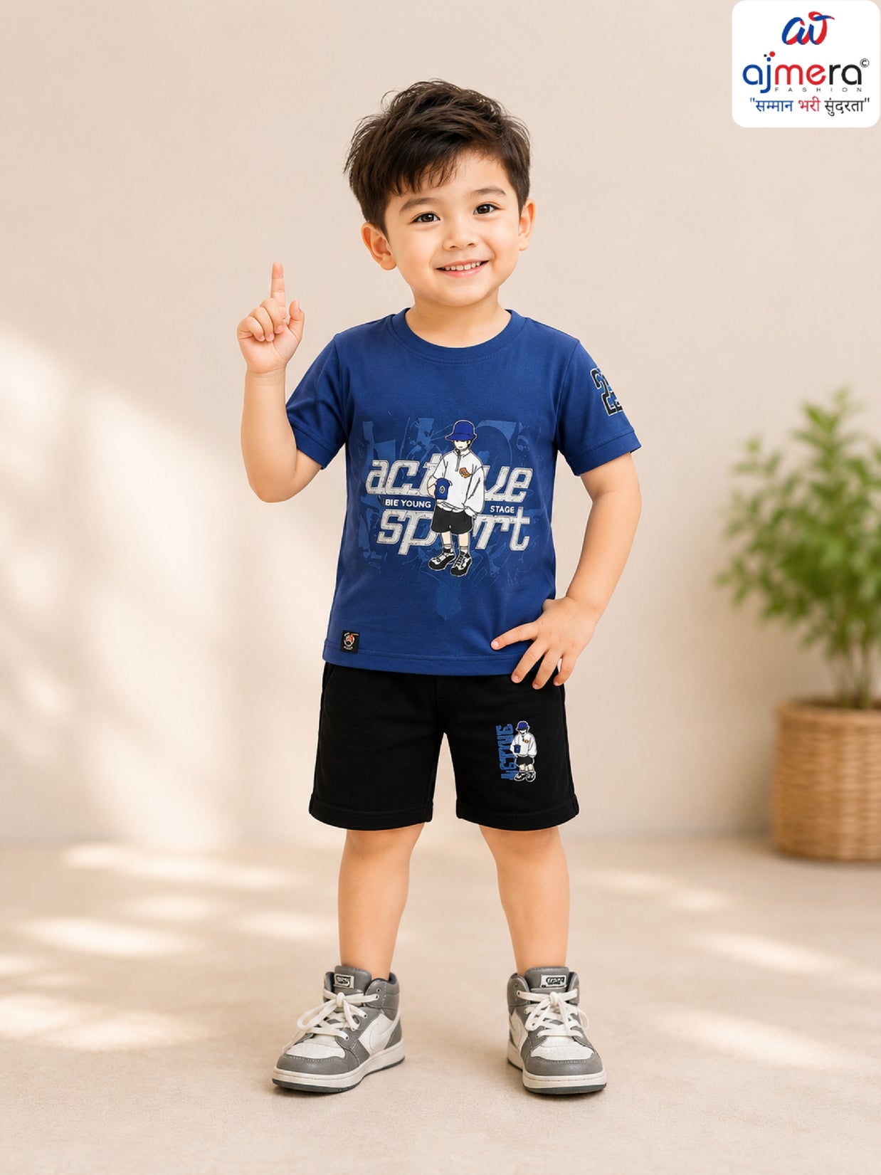 Boys T-Shirt Pant Set Wholesale in Surat | BCN-9315