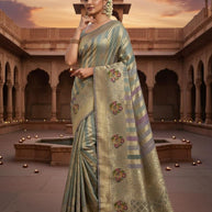 Graceful Jacquard Silk Saree with Blouse Piece for Timeless Ethnic Fashion | SBV-SS-5-2358