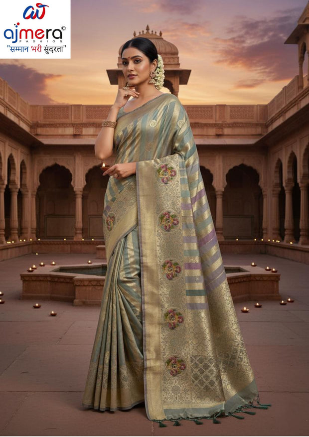 Graceful Jacquard Silk Saree with Blouse Piece for Timeless Ethnic Fashion | SBV-SS-5-2358