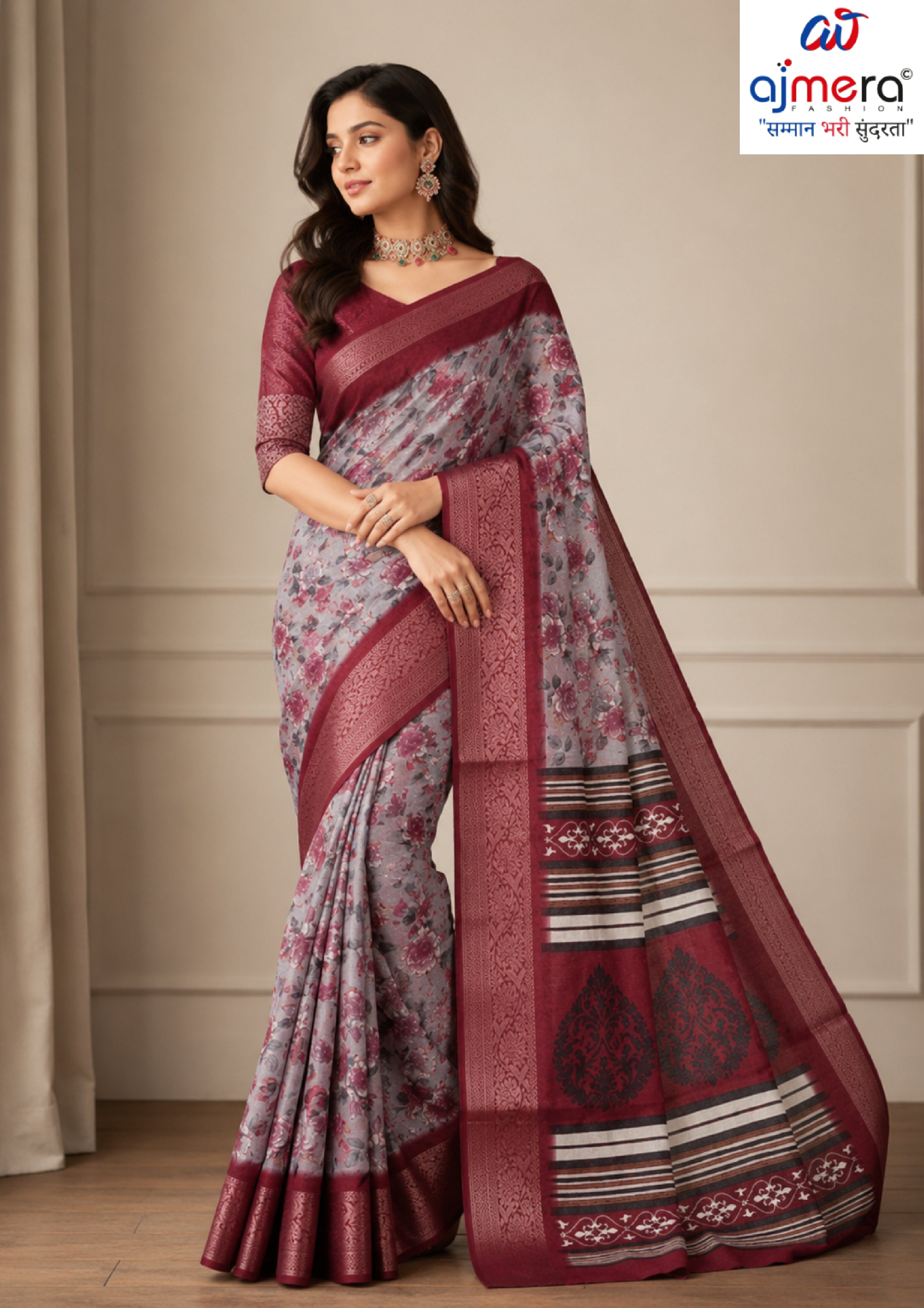 Graceful Printed Saree with Blouse Piece for Modern Ethnic Fashion  | RDD-VARSHINI VOL-05