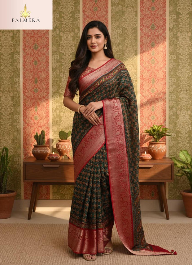 Adhira Viscose Dola Saree with Blouse for Premium Ethnic Occasion Wear | ALL-ADHIRA-220