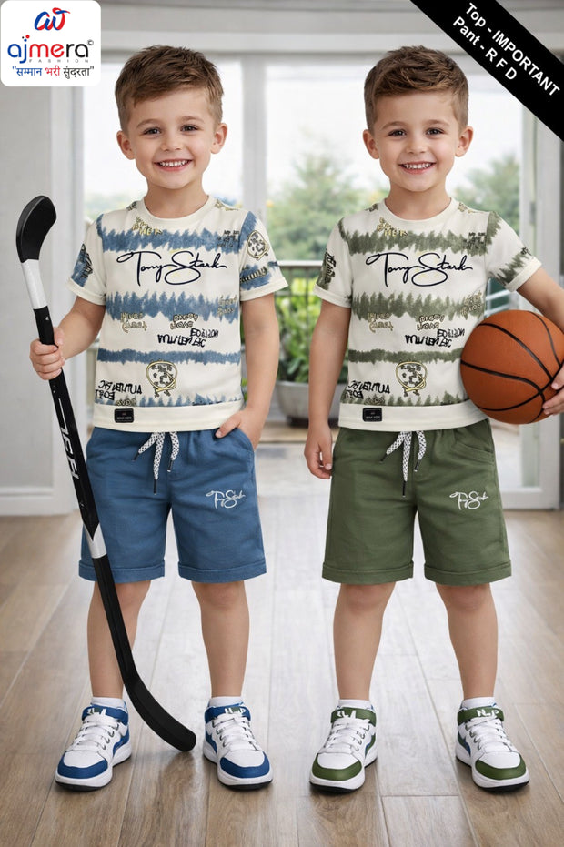 Wholesale Boys T-Shirt & Pant Set | MSG-7012