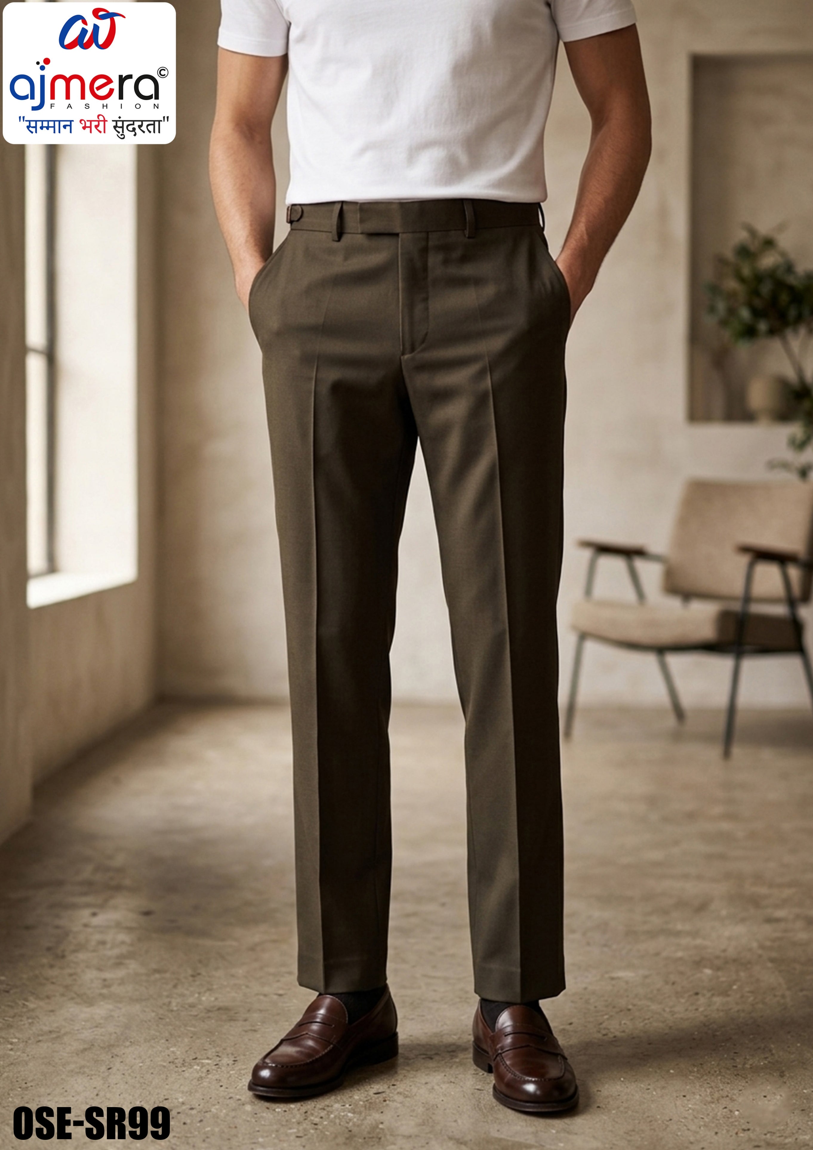 Premium Men's Formal Pant for Office & Business Wear | OSE-SR99
