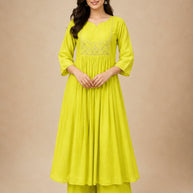 Elegant Designer Palmera Kurti Set for Women | MIK-353D