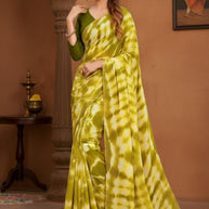 Graceful Printed Saree with Blouse Piece for Modern Ethnic Fashion  | JS-KOHINOOR