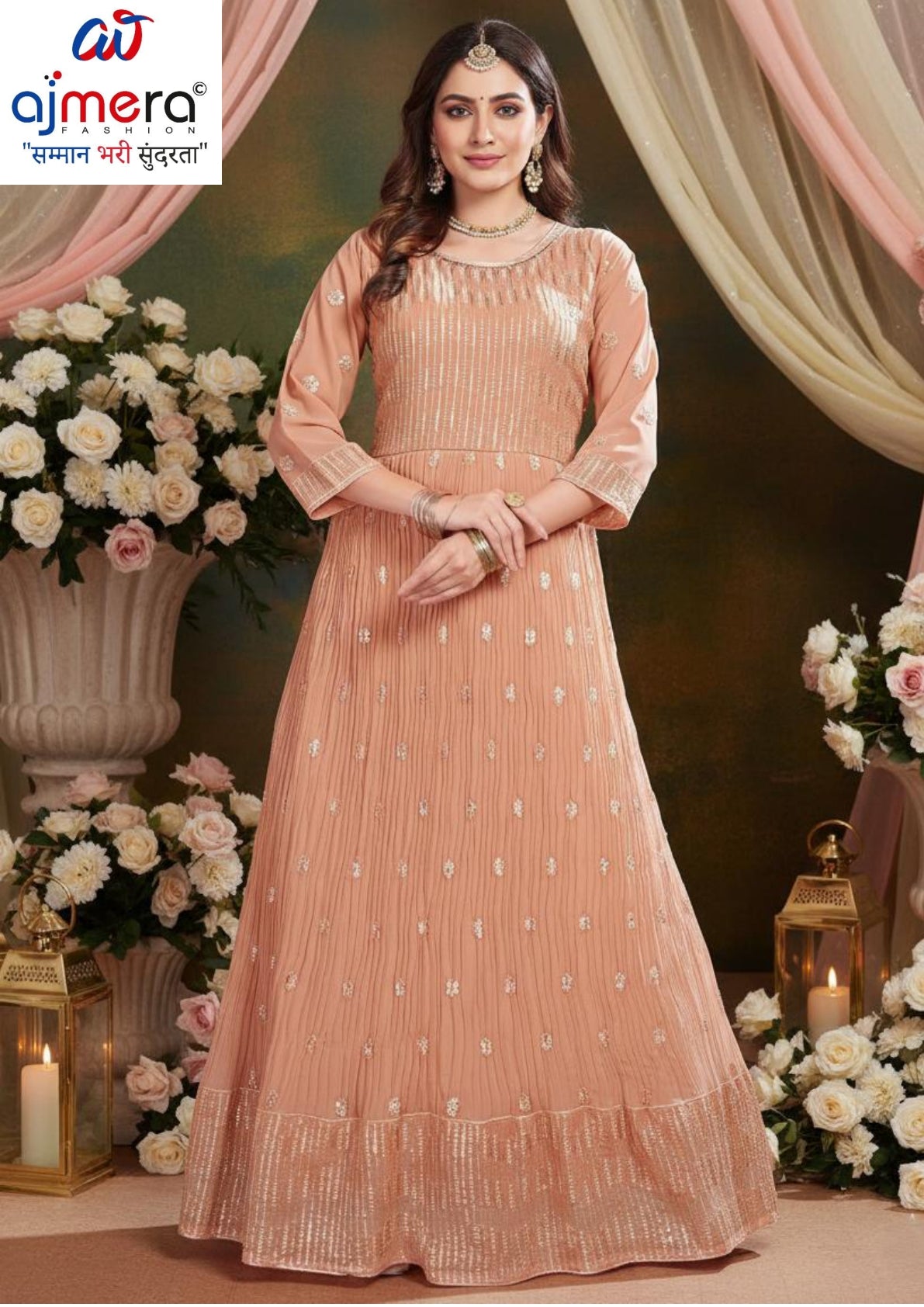 Elegant Designer Party Wear Gown for Women | PNC-462