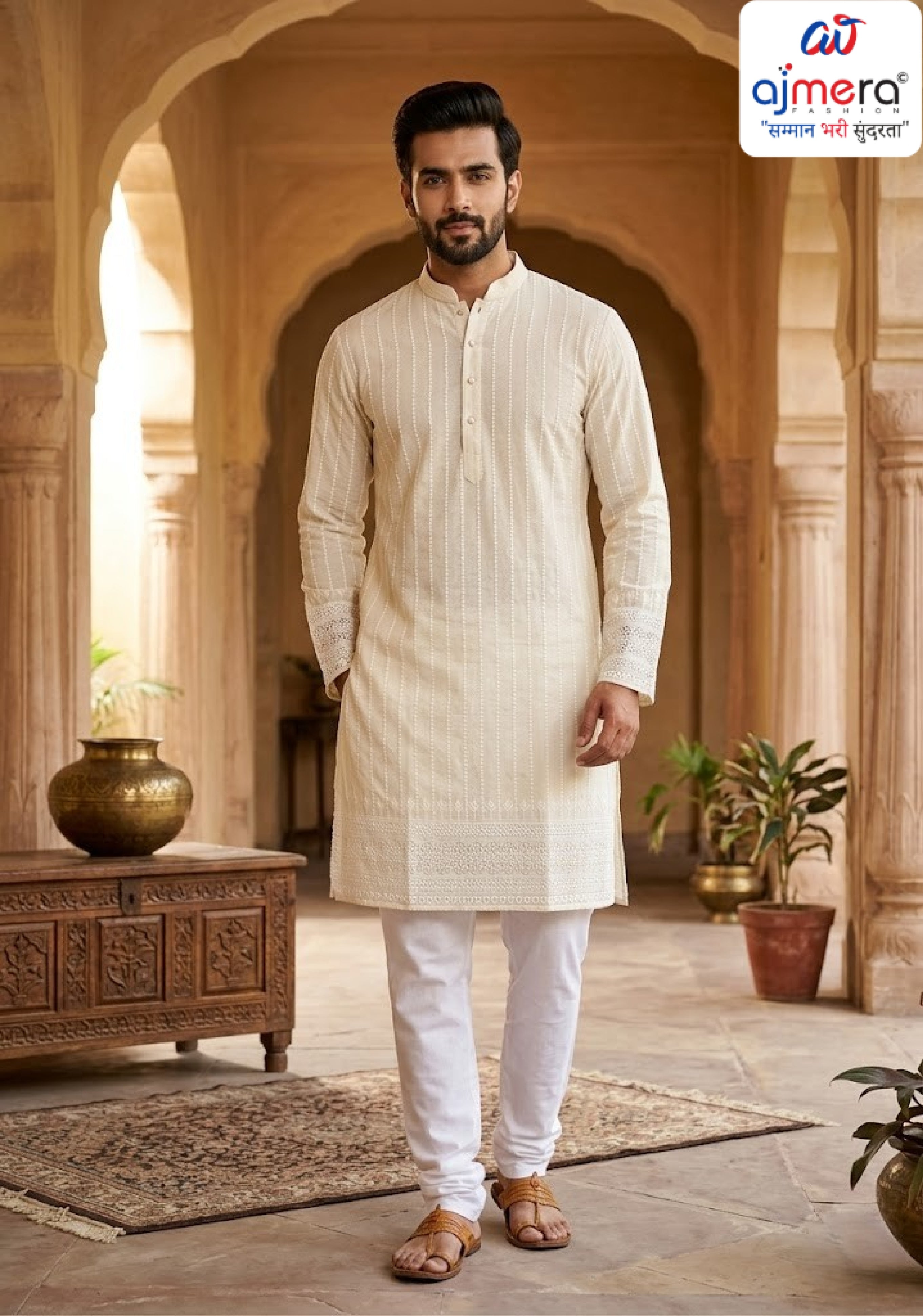 Premium Men's Kurta & Payjama for Wedding & Festive Wear | SNA-MKP12981
