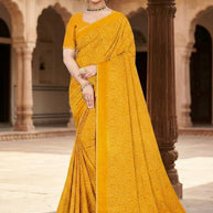 Exclusive Printed Saree with Blouse Piece for Elegant Ethnic Look  | SSR-HOLDEN